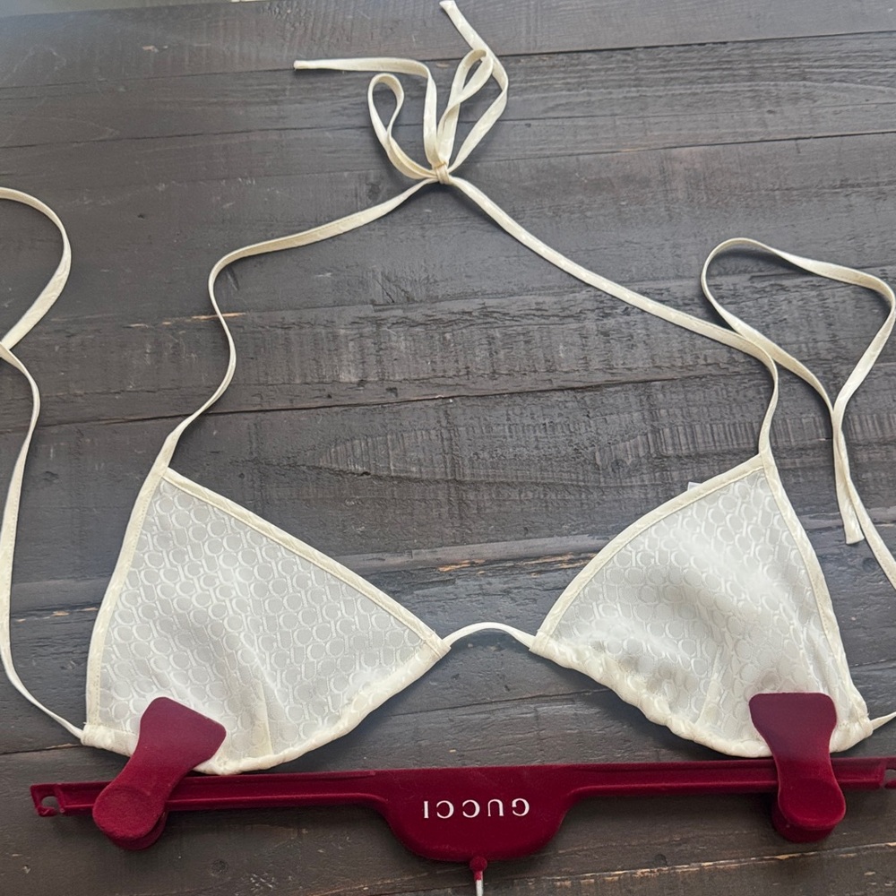 Gucci Ivory Halter Bralette